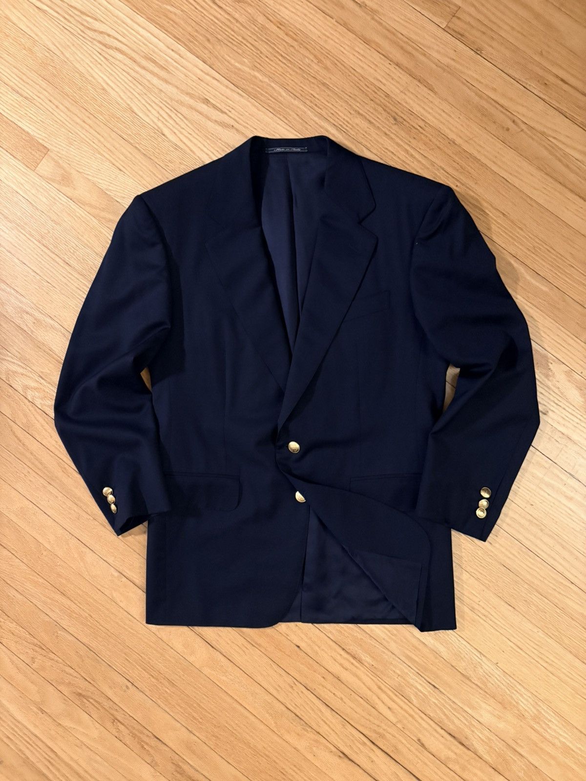 Gucci Gucci By Tom Ford Suit Jacket Navy Blazer Italy Size 46R - 1 Thumbnail