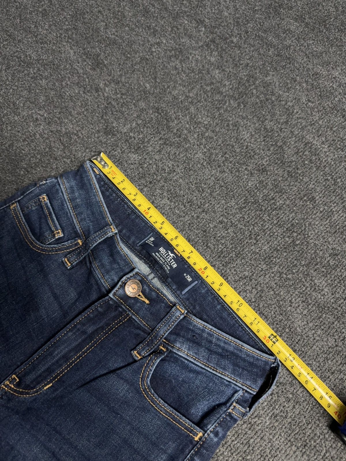 Hollister Hollister Avant Garde Ultra High Rise Flare Denim Jeans W25R Size 25" / US 0 / IT 36 - 17 Thumbnail