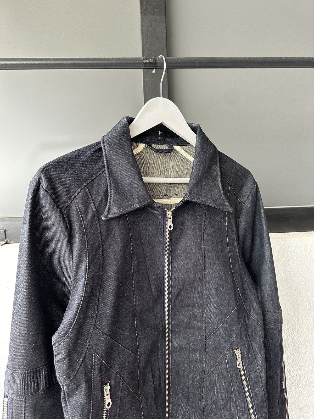 NO ID SS15 NO ID paneled denim zipper jacket Size US M / EU 48-50 / 2 - 12 Thumbnail
