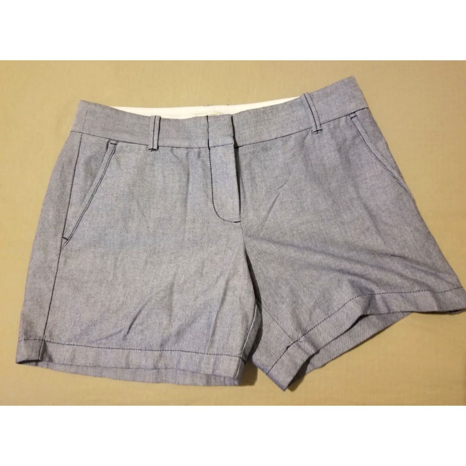J.Crew J.CREW Womens Shorts Blue Chino Cotton Stretch Size 2 Size 26" / US 2 / IT 38 - 2 Thumbnail
