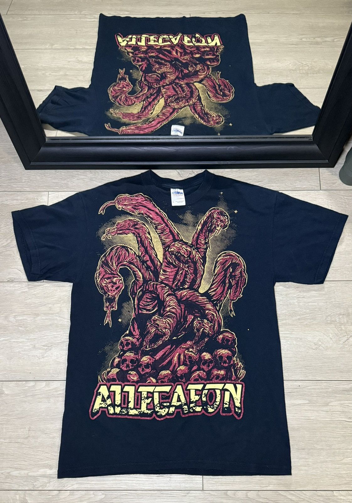 Giant Y2K 2000s Allegaeon Death Metal Band Tee Shirt Size US M / EU 48-50 / 2 - 1 Thumbnail