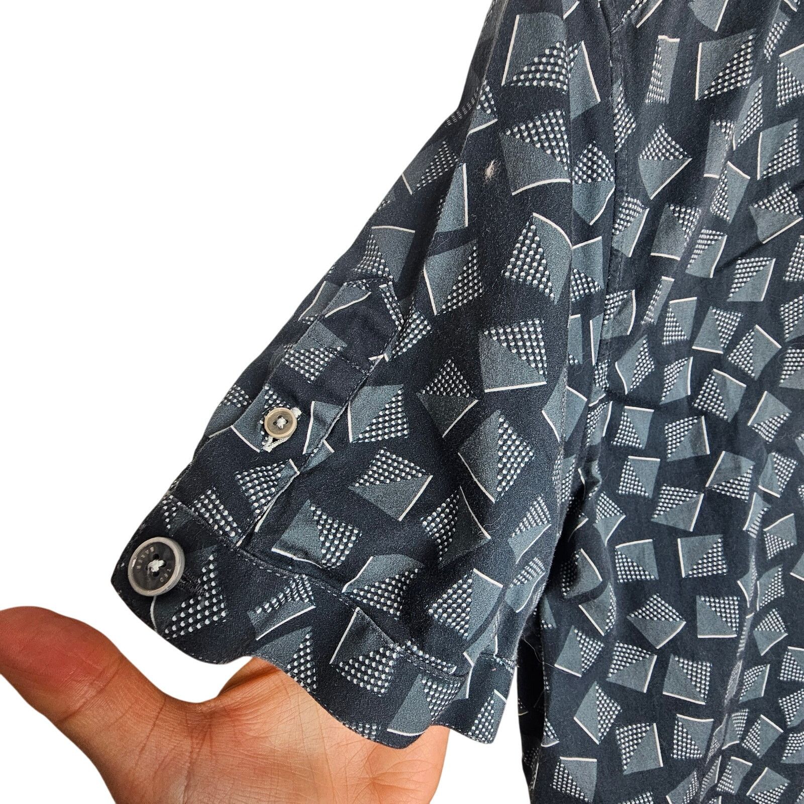 Ted Baker Ted Baker London Mens Geometric Print Button Shirt Size M Size US M / EU 48-50 / 2 - 4 Thumbnail