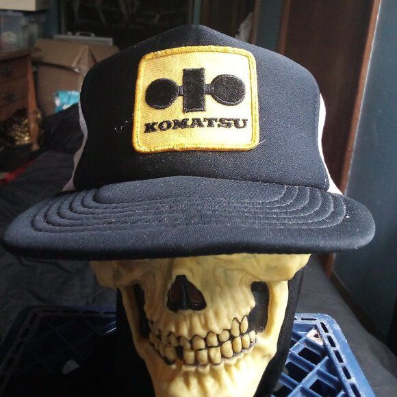 Other Deadstock Vintage Komatsu Patch Snap Trucker Hat Cap Size ONE SIZE - 1 Thumbnail
