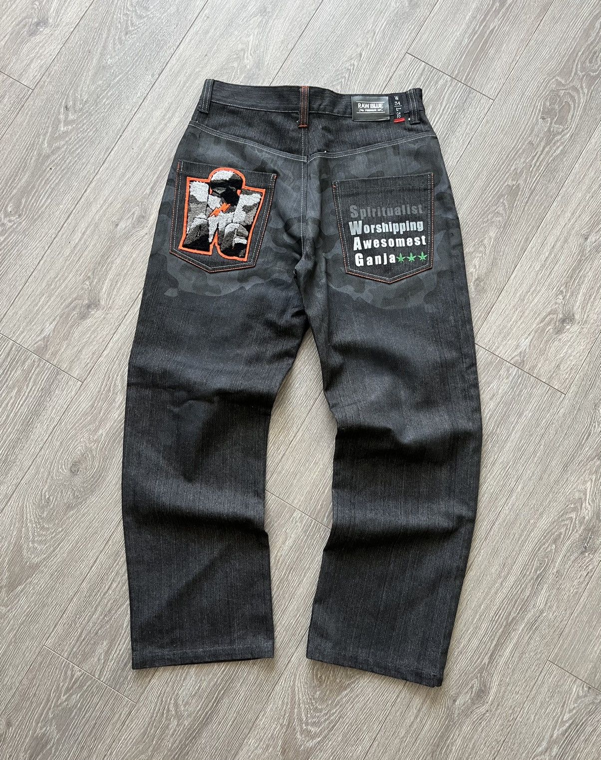 Vintage Vintage Raw Blue Pants Jeans Size US 34 / EU 50 - 1 Thumbnail