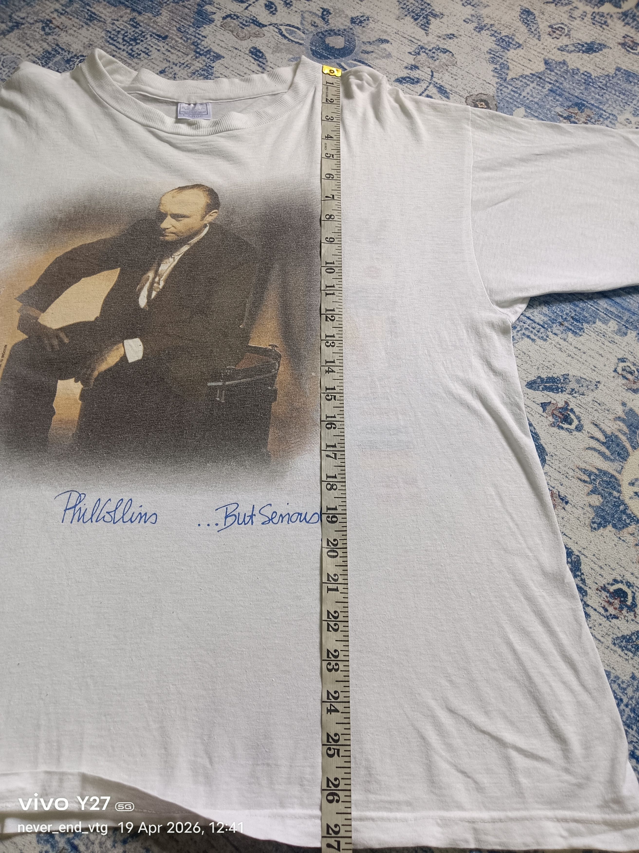 Band Tees Vintage Phil Collins T-shirt Size US L / EU 52-54 / 3 - 7 Thumbnail