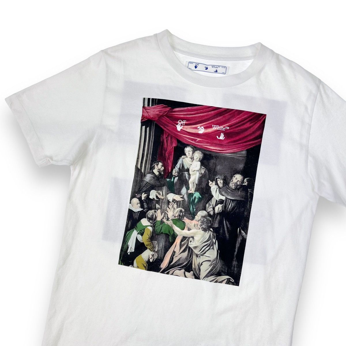 image of Off White Off-White Caravaggio Painting White T Shirt, Men's (Size Medium)