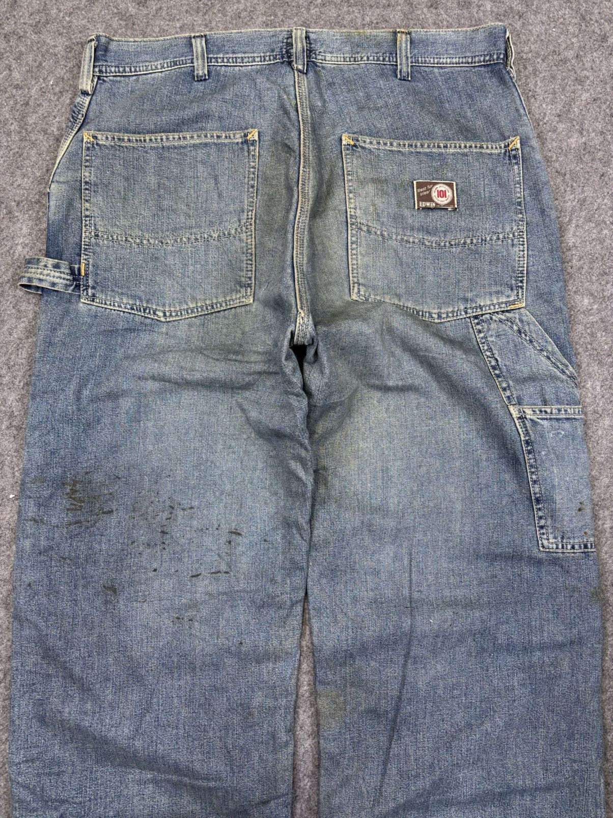 Edwin 💥BAGGY💥Vintage Dirty Edwin Carpenter Jeans F939 Size US 34 / EU 50 - 12 Thumbnail