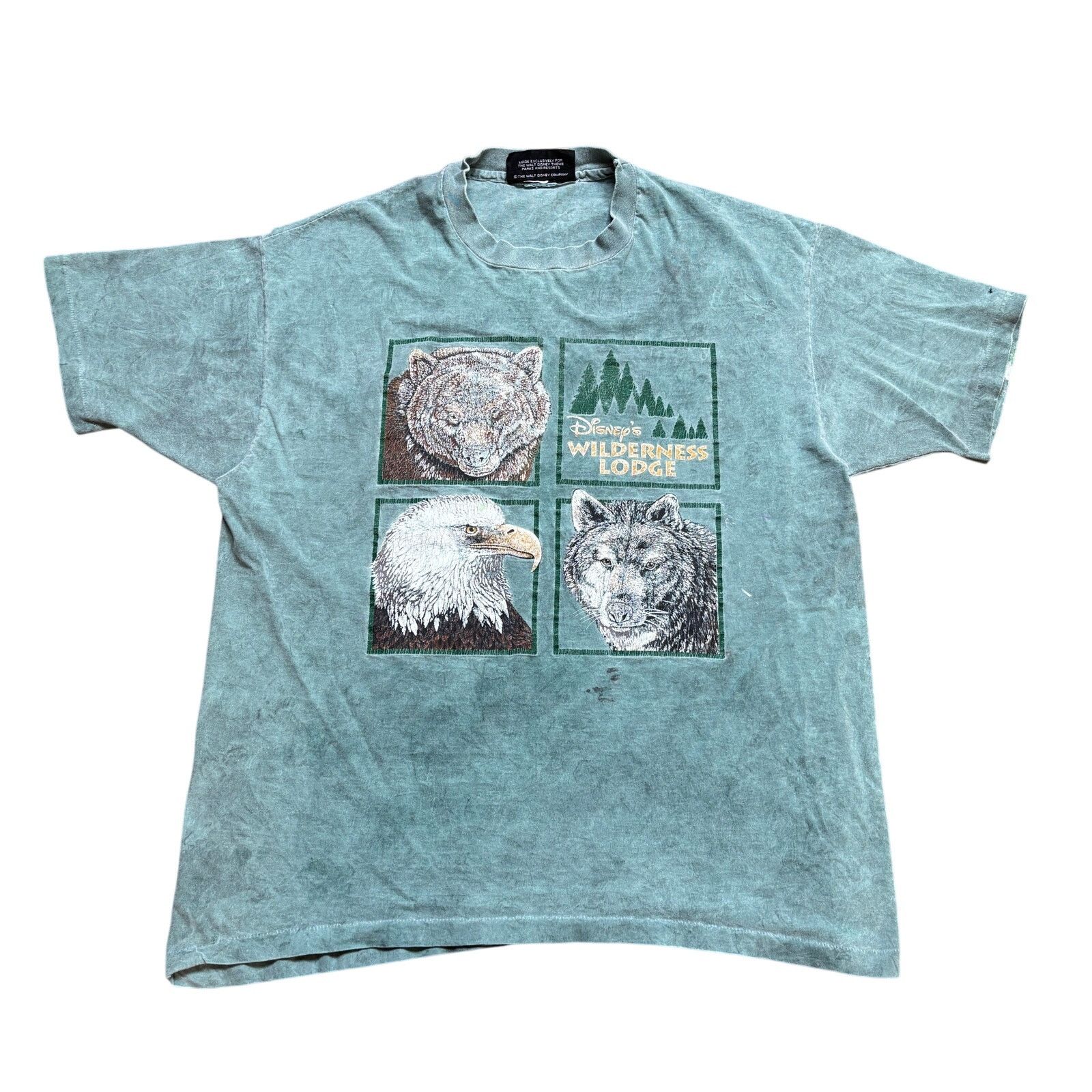 Disney × Vintage Vintage 90s Disney Wilderness Lodge Single Stitch Shirt XL Size US XL / EU 56 / 4 - 1 Thumbnail