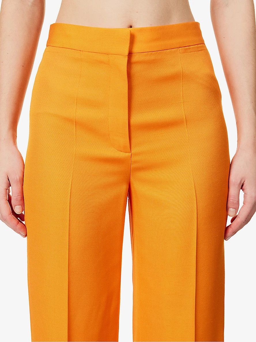 Stella McCartney o1s22i1n1024 Flared Tailoring Pants in Orange Size 27" / US 4 / IT 40 - 5 Thumbnail