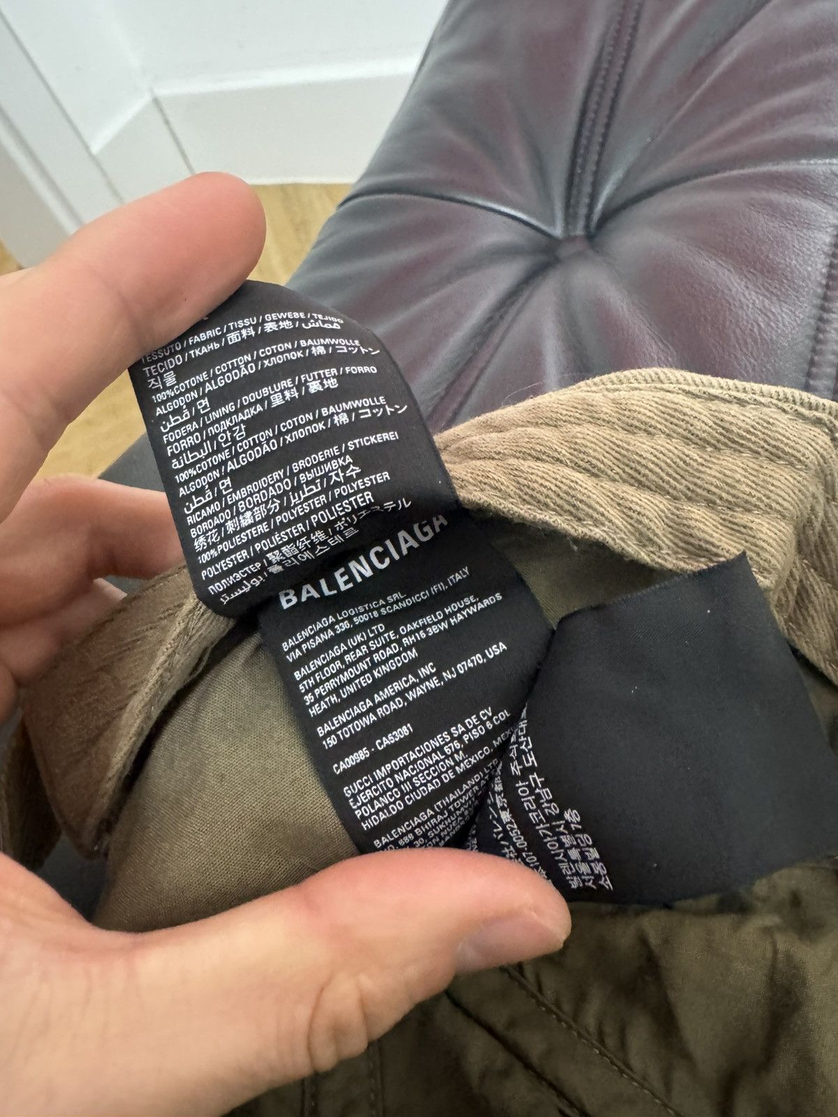 Balenciaga Balenciaga Demna Era Distressed Khaki Logo Designer Hat Cap Size ONE SIZE - 9 Thumbnail