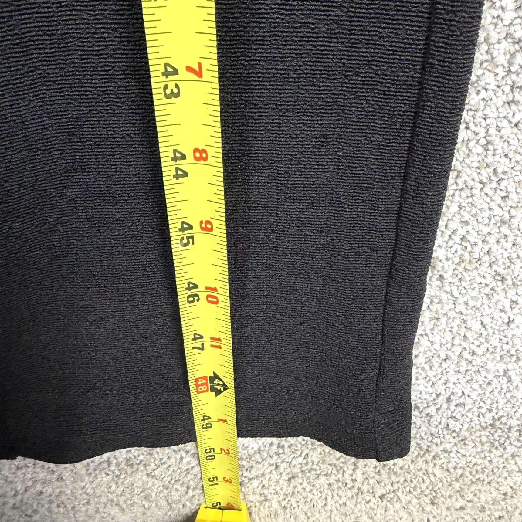 Vintage VINTAGE Nicole Studio 90 Y2K Dress Maxi Women Black Solid Long Sleeve Knit Office Siren Glam Corporate Goth 6 XS? Size M / US 6-8 / IT 42-44 - 4 Thumbnail