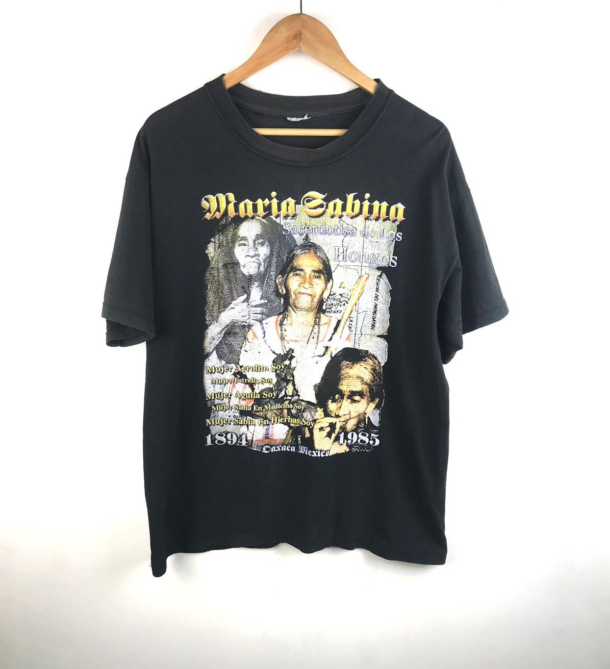 Mexicana × Vintage Vintage mexican maria sabina supe rare tshirt faded style L Size US L / EU 52-54 / 3 - 1 Thumbnail