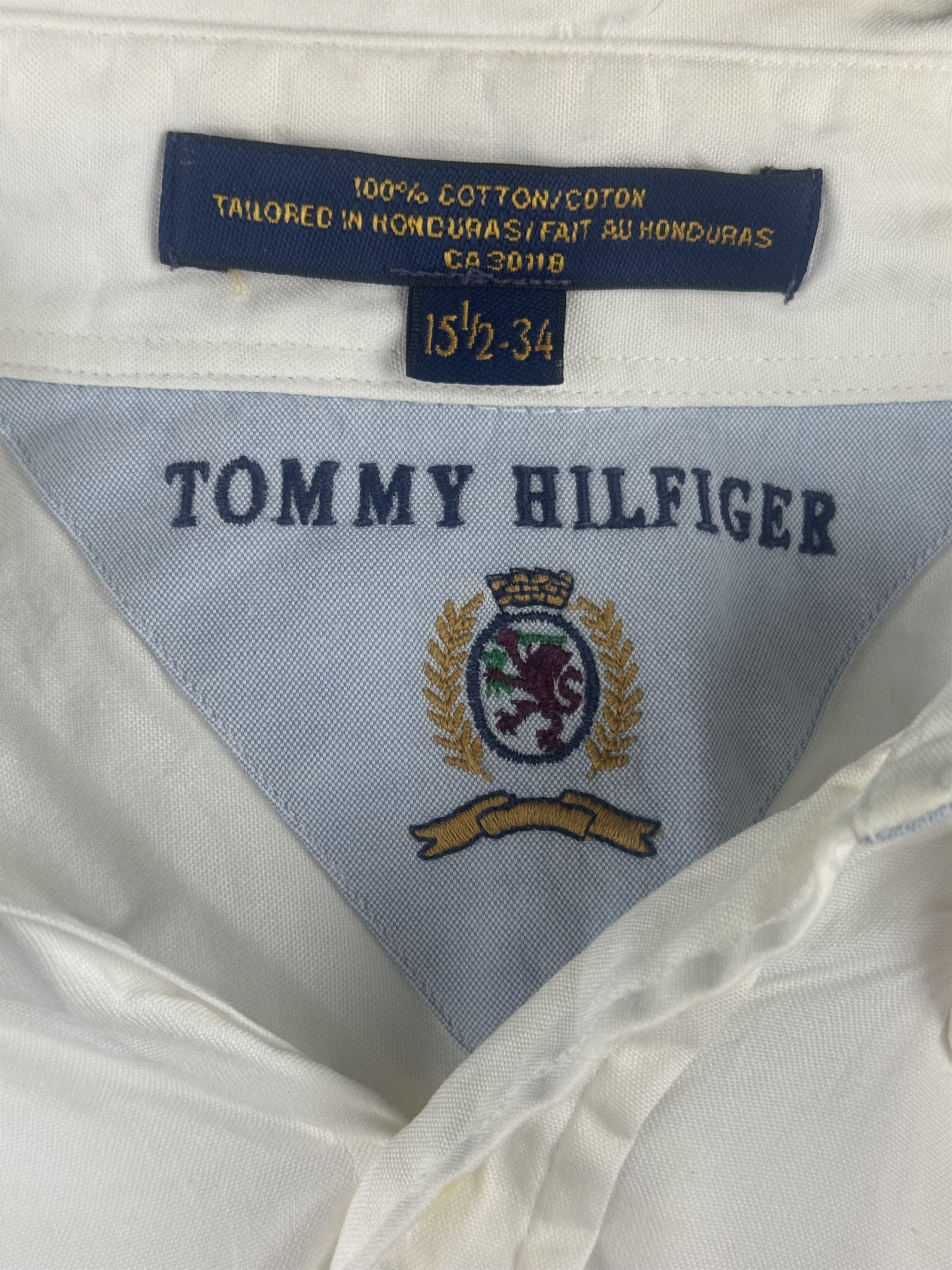 Tommy Hilfiger VTG Tommy Hilfiger White Oxford Long-Sleeve Shirt Size US M / EU 48-50 / 2 - 6 Thumbnail