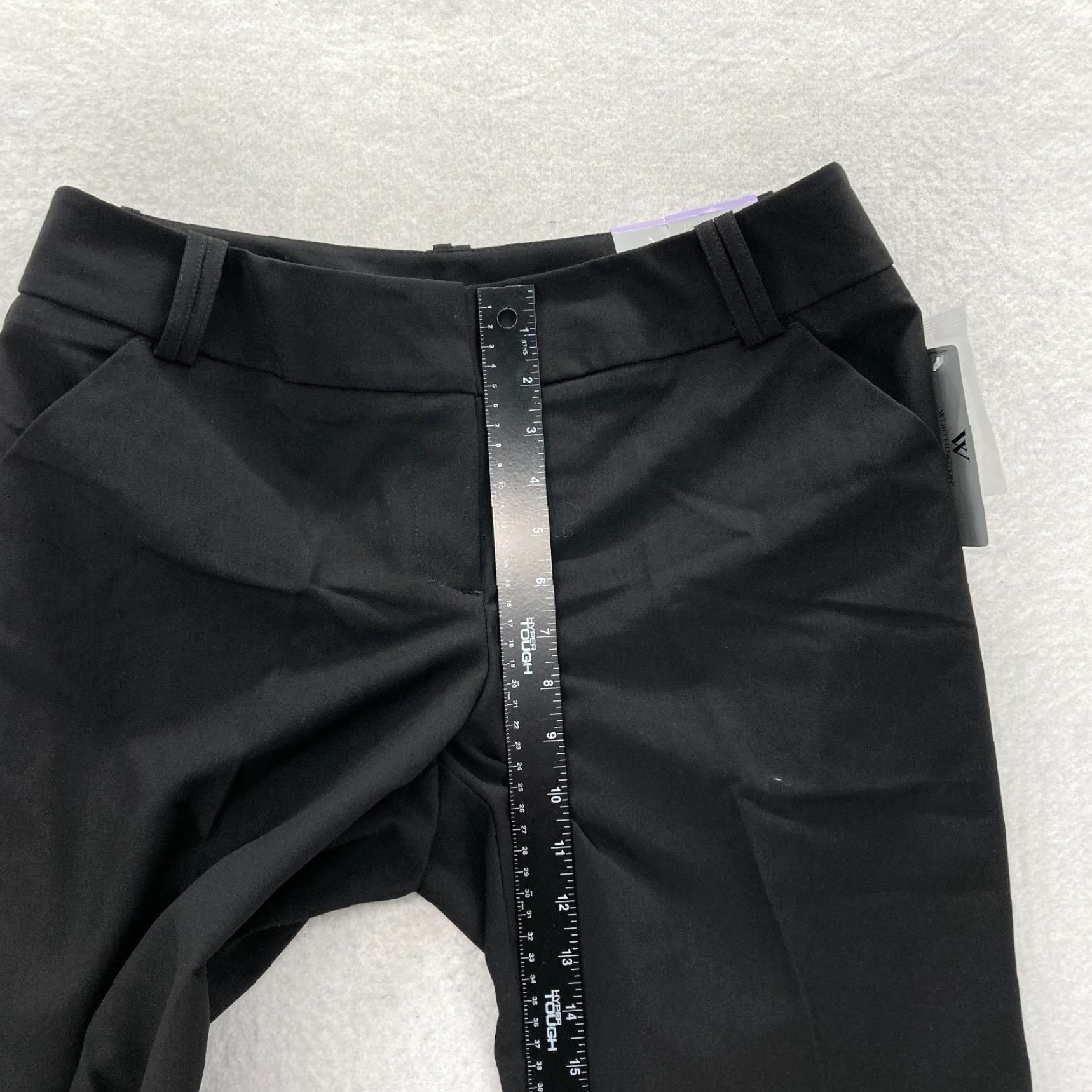 Worthington Worthington Modern Fit Pants Women's 12P Petite Black Capri Stretch NWT Capris Straight Leg, Pockets, Cuffed, Easy Care, NWT Size 34" / US 12 / IT 48 - 7 Thumbnail