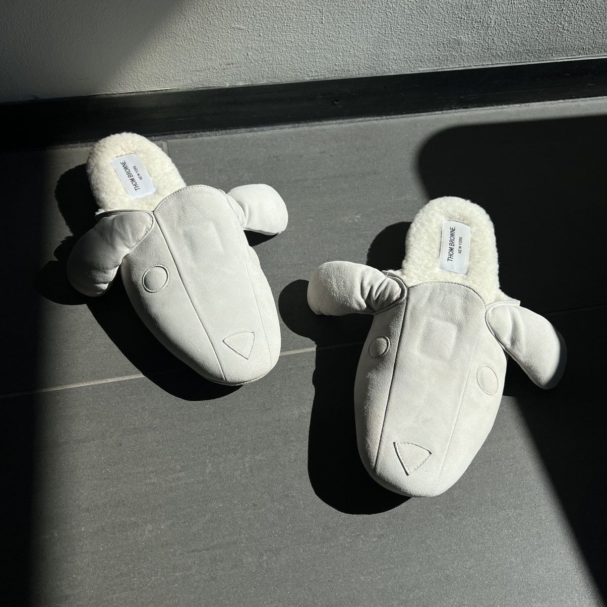 Thom Browne Thom Browne Suede Leather Dog Slippers Size US 9 / EU 42 - 10 Thumbnail