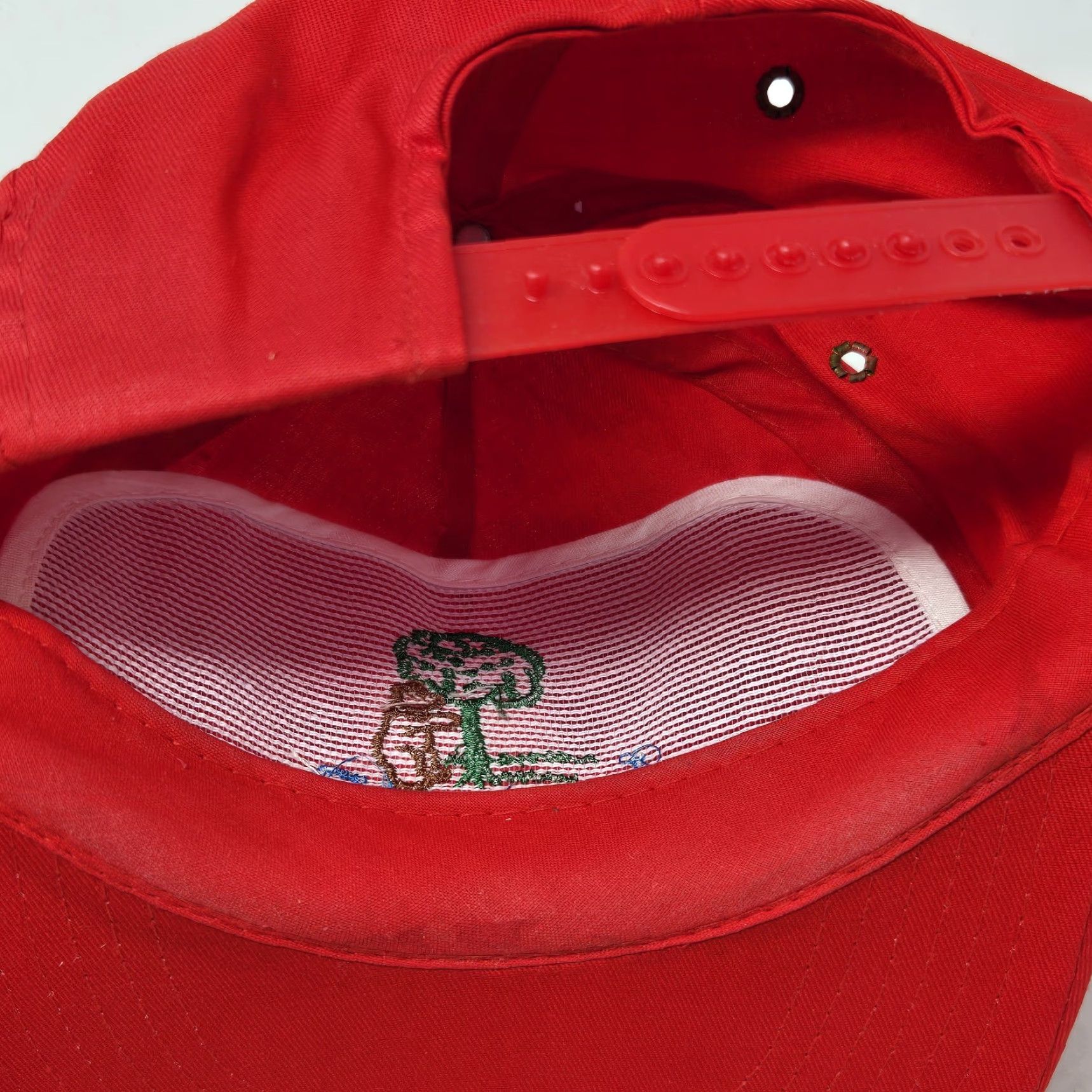 Spell VINTAGE Madrid Hat City Red Cap Embroidered Adjustable Strapback Men Baseball Cap Size ONE SIZE - 7 Thumbnail