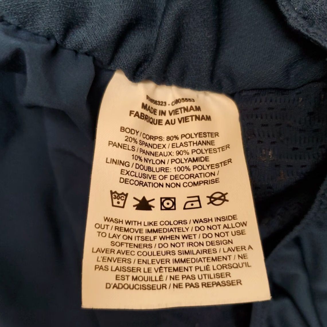 Nike Nike Shorts Women L Teal Dri-FIT Running Lined Swoosh Athletic Pockets Drawstring Elastic Waist Quick-Drying Size 36" / US 14 / IT 50 - 5 Thumbnail