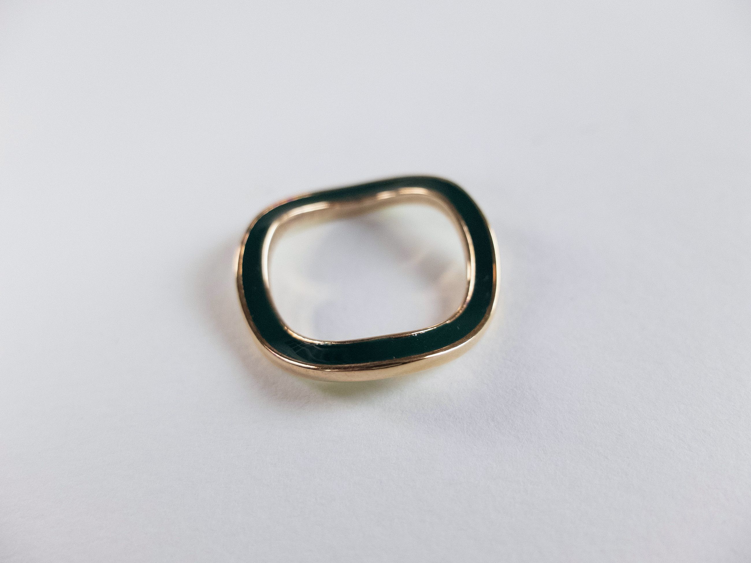 Bottega Veneta BOTTEGA VENETA green and yellow enameled silver ring 8 17 q Size ONE SIZE - 4 Thumbnail
