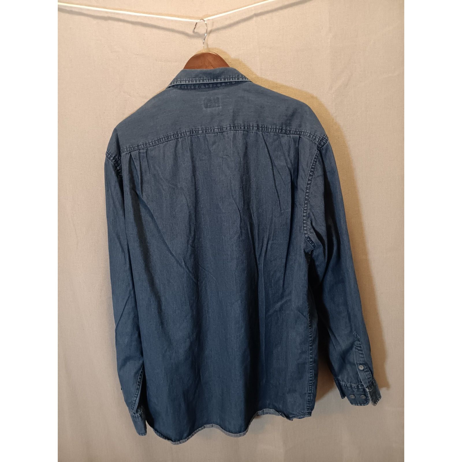 Calvin Klein Calvin Klein Blue Button-Up Men's Large Shirt Size US L / EU 52-54 / 3 - 2 Thumbnail