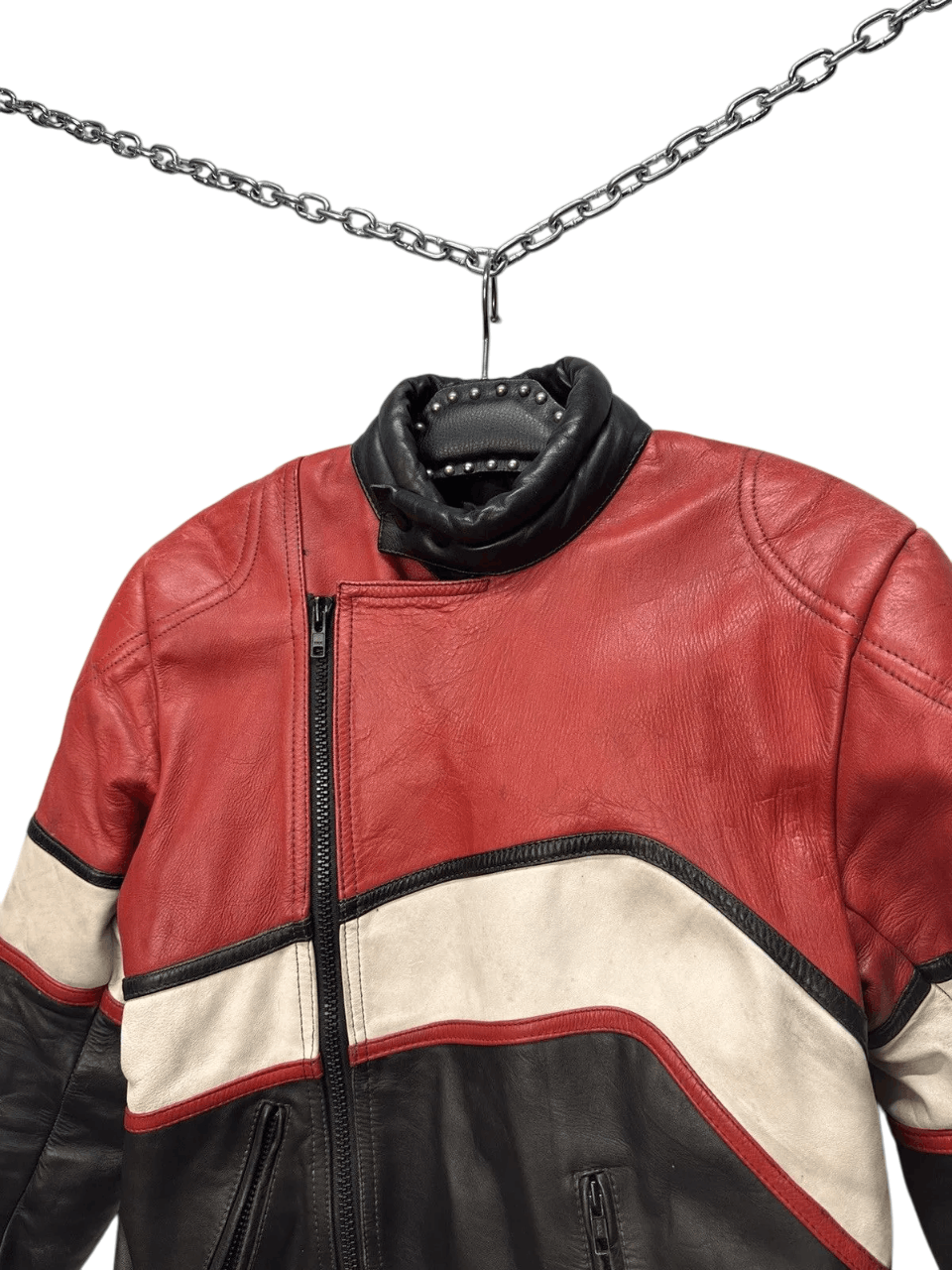 NASCAR Y2K Marlboro racing moto leather jacket vintage Size US S / EU 44-46 / 1 - 9 Thumbnail