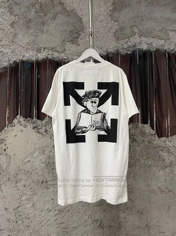 Off-White Off-White Summer Men's Cotton Short Sleeve T-Shirt . Size US M / EU 48-50 / 2 - 2 Thumbnail