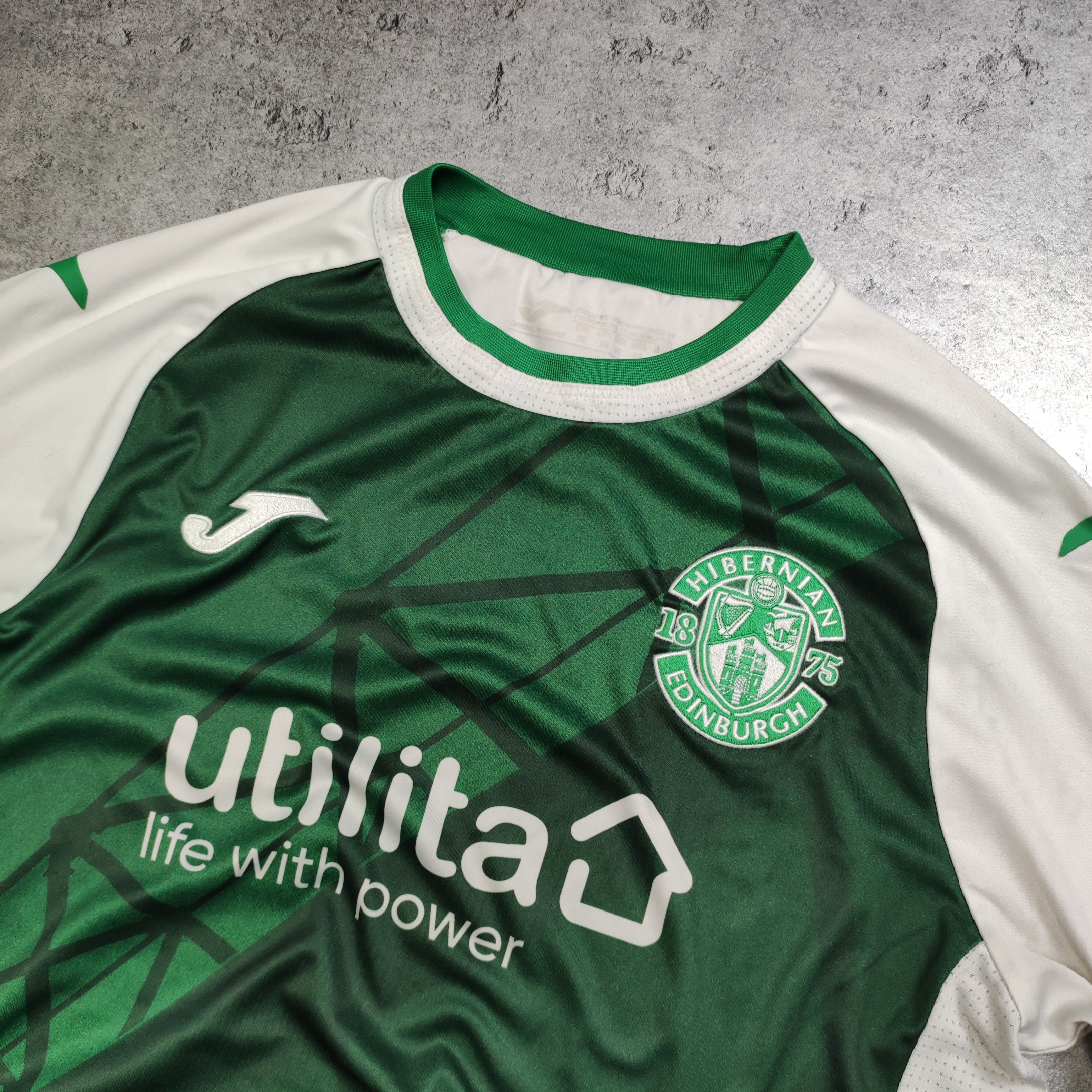 Vintage RARE Football Soccer Hibernian Edinburgh Home Jersey Size US M / EU 48-50 / 2 - 5 Thumbnail