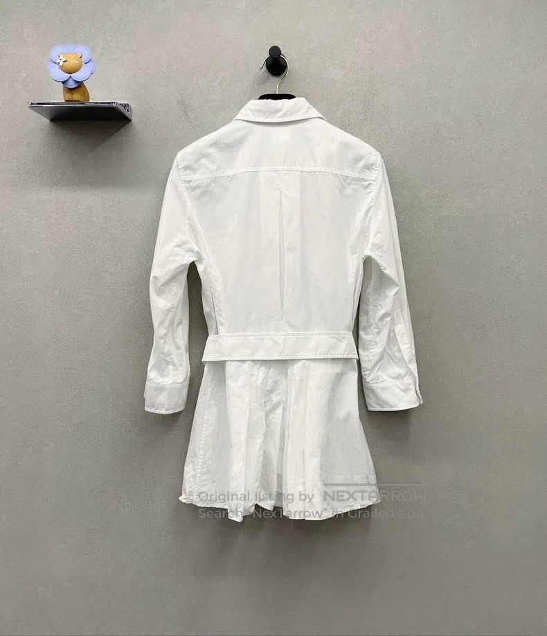 Max Mara Max Mara White Shirt Dress Size S / US 4 / IT 40 - 3 Thumbnail