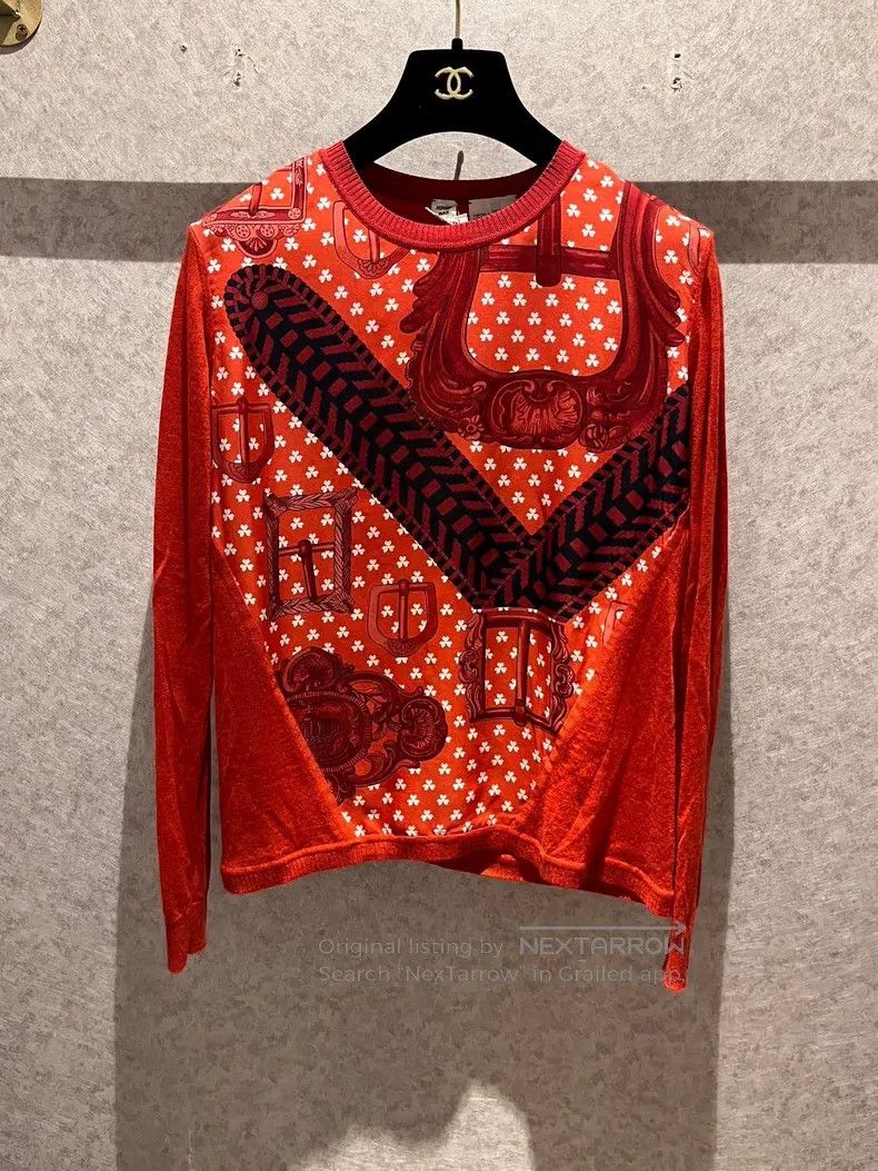 Hermes Hermes Silk mixed knit top Size XS / US 0-2 / IT 36-38 - 1 Thumbnail