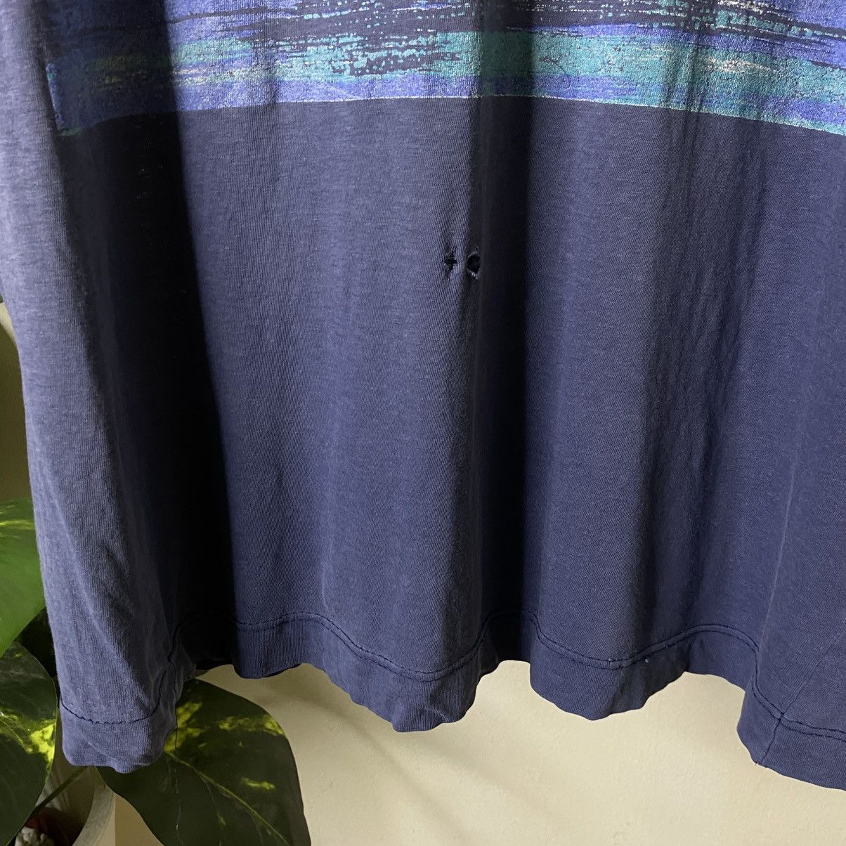 Vintage 1990s Dolphins Art Australia Habitat Sunfaded Distressed Tee Size US L / EU 52-54 / 3 - 4 Thumbnail