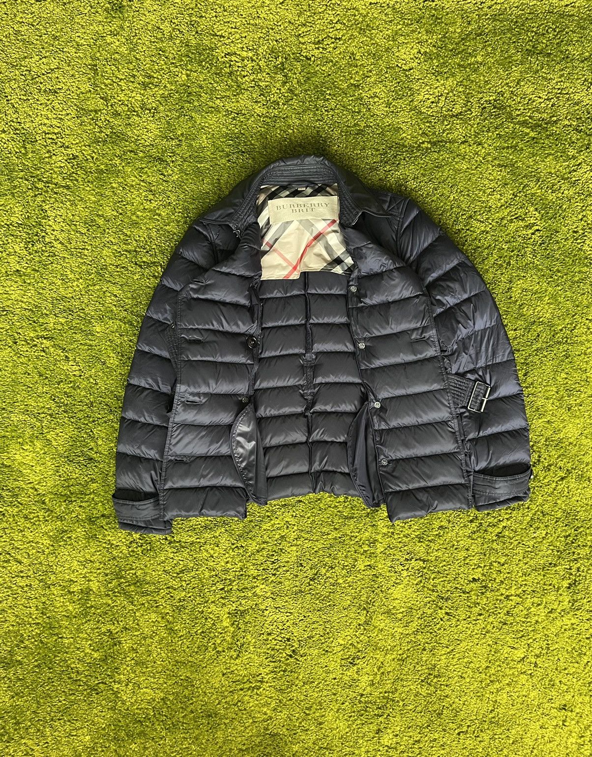 Burberry × Designer Burberry Brit belted down puffer jacket Size L / US 10 / IT 46 - 18 Thumbnail