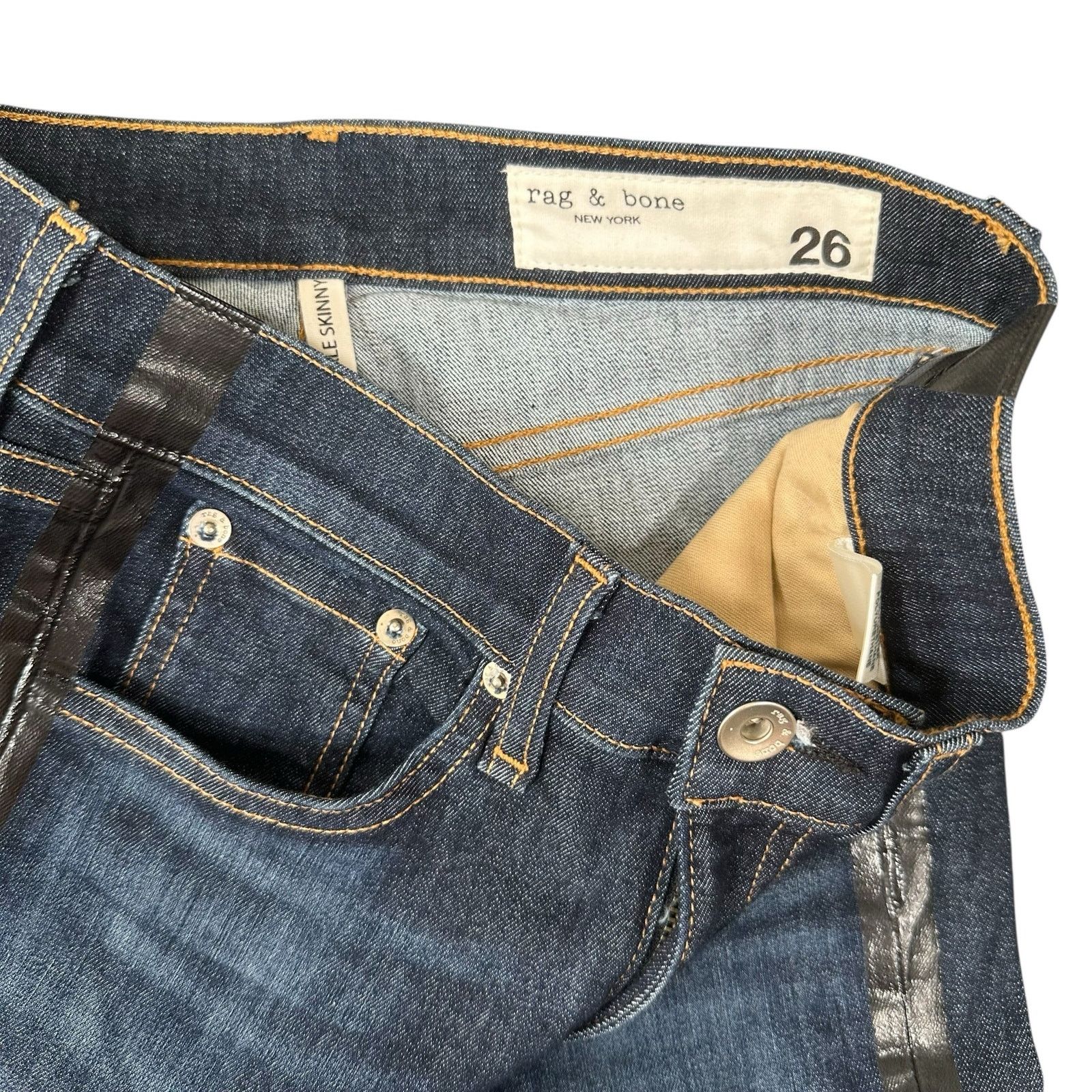 Rag & Bone Rag & Bone Women's High Rise Ankle Skinny Jeans Size 26 Size 26" / US 2 / IT 38 - 6 Thumbnail