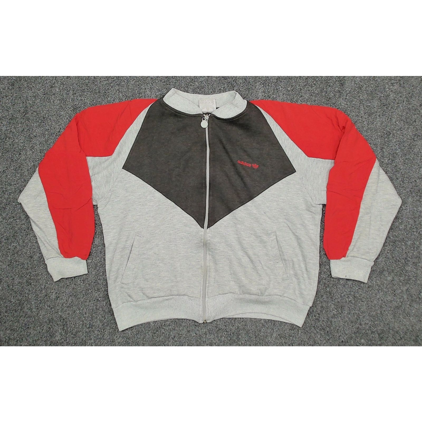 Adidas Adidas Archival 80s Trefoil Colorblock Fleece Jacket Size XL / US 12-14 / IT 48-50 - 3 Thumbnail