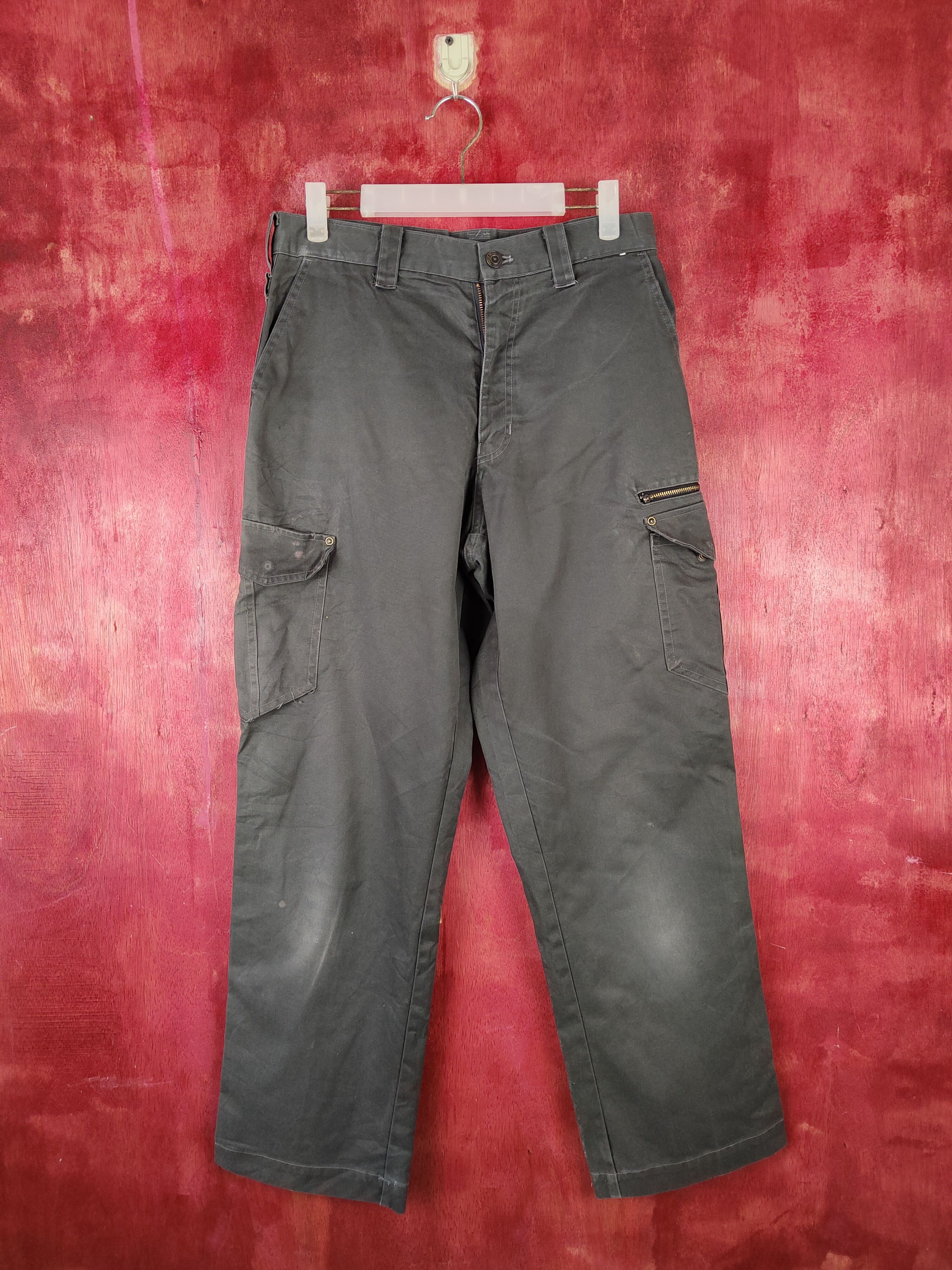 Japanese Brand ZDragon Dark Gray Multipocket Tactical Cargo Pants #S1273 Size US 31 - 1 Thumbnail