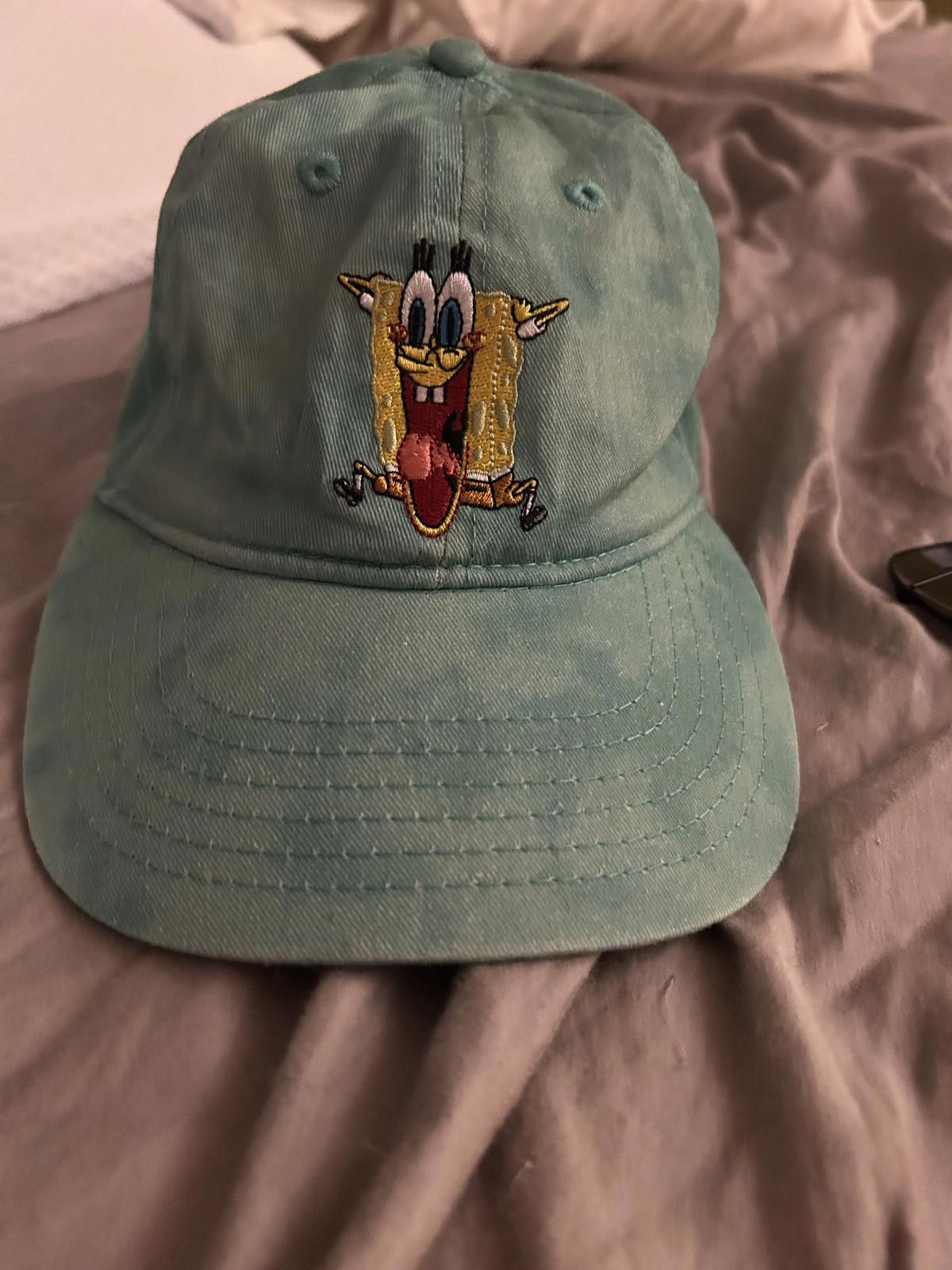 Nickelodeon Vintage SpongeBob SquarePants Embroidered Dad Hat Size ONE SIZE - 3 Thumbnail