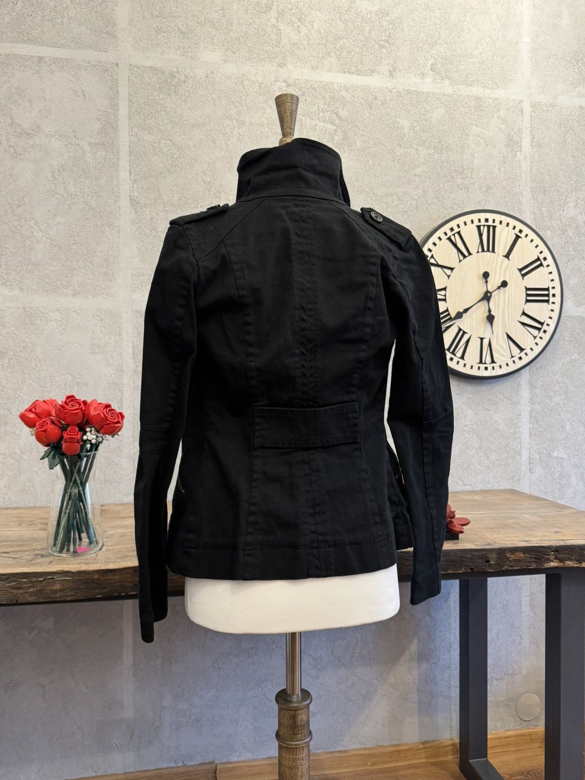 Vintage Vintage black trench jacket avant garde japanese y2k if6was9 Size XS / US 0-2 / IT 36-38 - 2 Thumbnail