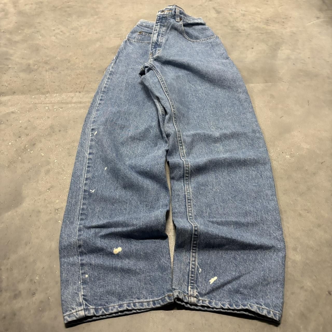 Japanese Brand × Vintage Crazy Vintage Y2K/2000s Blue Wash Essential Denim Jeans! Size US 26 / EU 42 - 3 Thumbnail