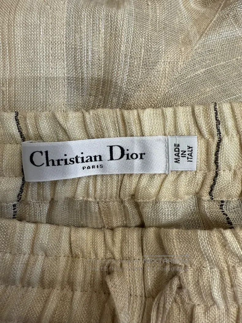 Dior Dior Beige striped shorts Size 24" / US 00 / IT 34 - 3 Thumbnail