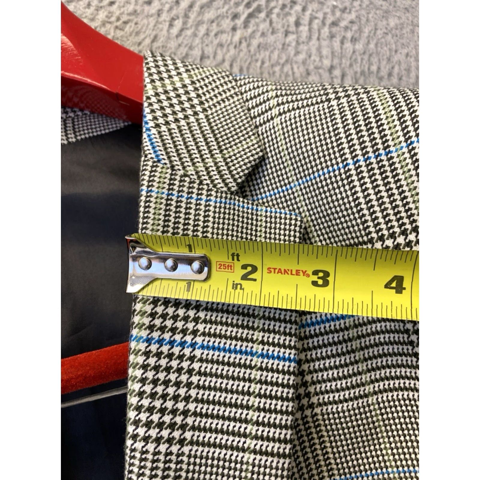 Topman TOPMAN Blazer Men 46R Houndstooth Plaid Regular Fit One-Button Jacket /132-2 Size 46R - 7 Thumbnail