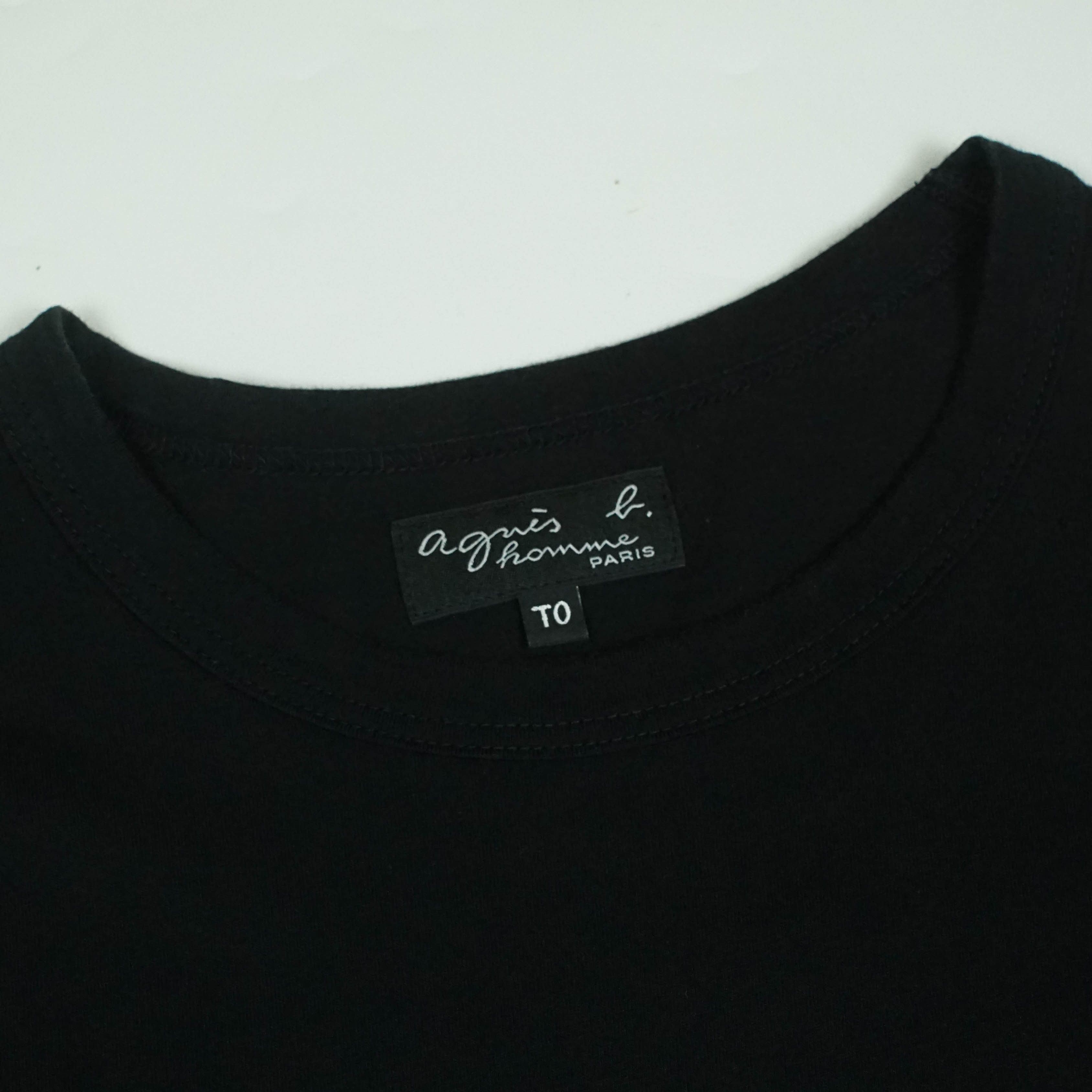 agnes b. *NoTariff Agnes B Homme Logo T-Shirt Size US XS / EU 42 / 0 - 4 Thumbnail