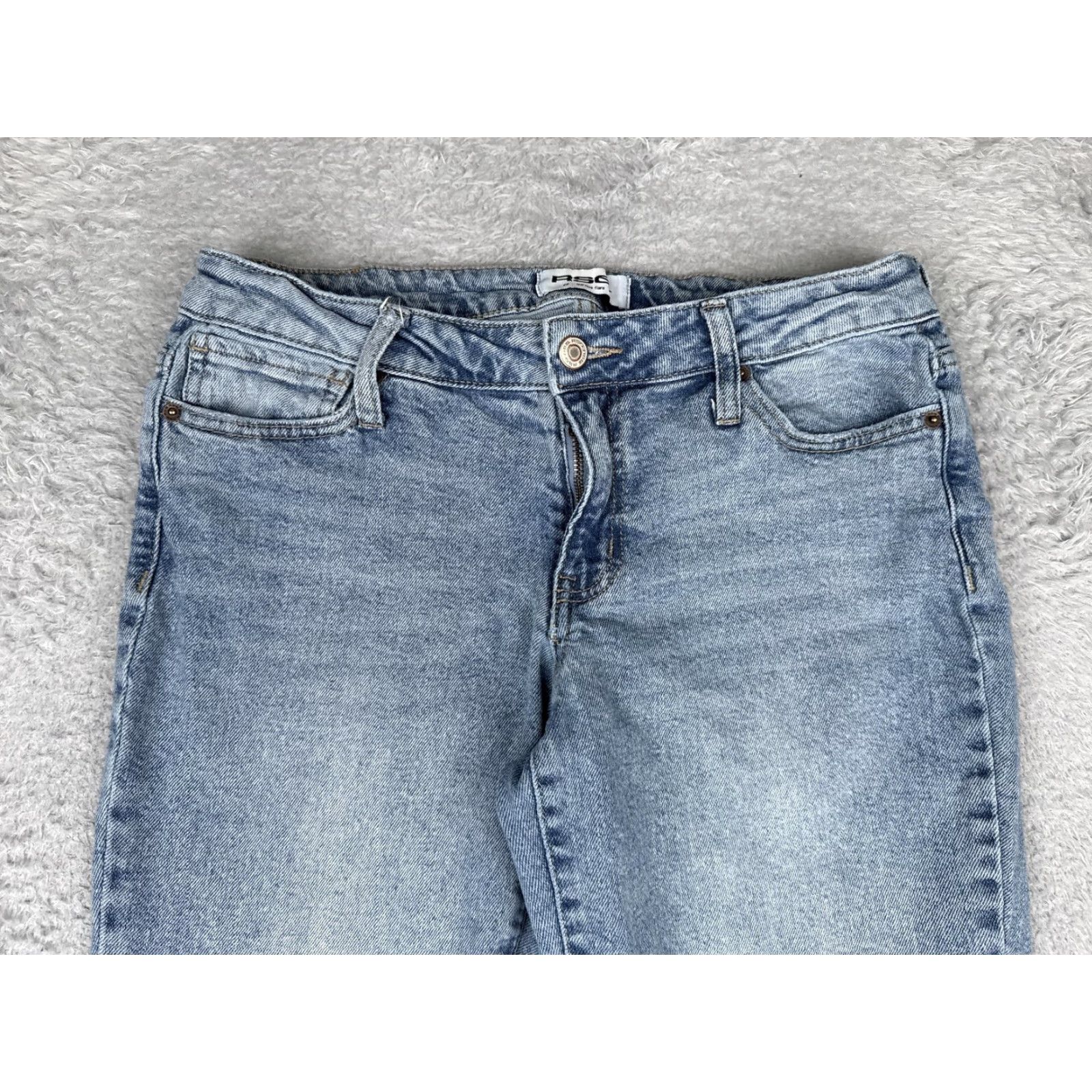Rsq RSQ Low Rise Flare Jeans Womens 29 Blue Light Wash Stretch 5 Pocket 29x30 Jeans Size 29" - 4 Thumbnail