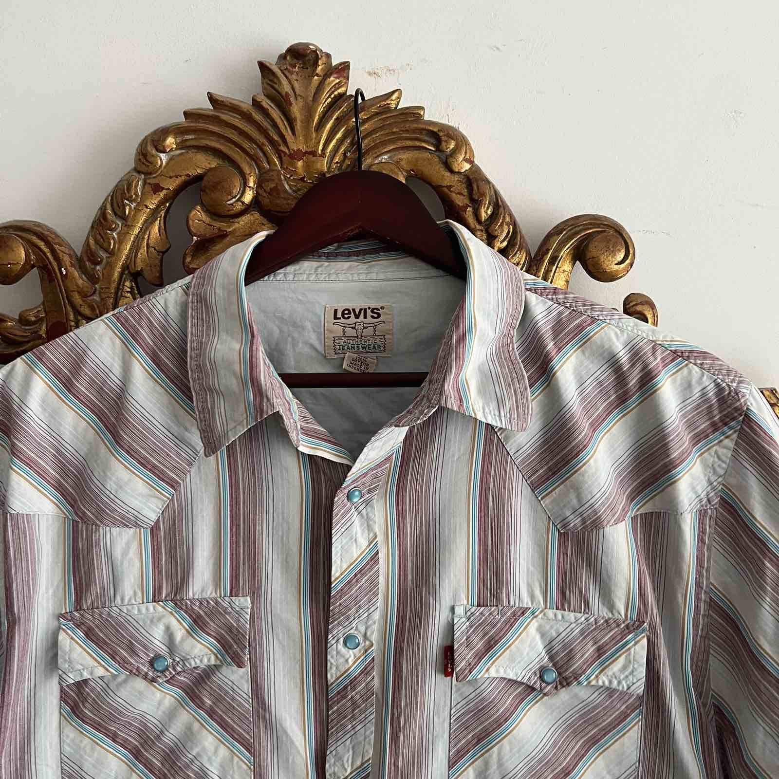 Levi's Vintage Levis western shirt plaid size M 80s Size US M / EU 48-50 / 2 - 3 Thumbnail