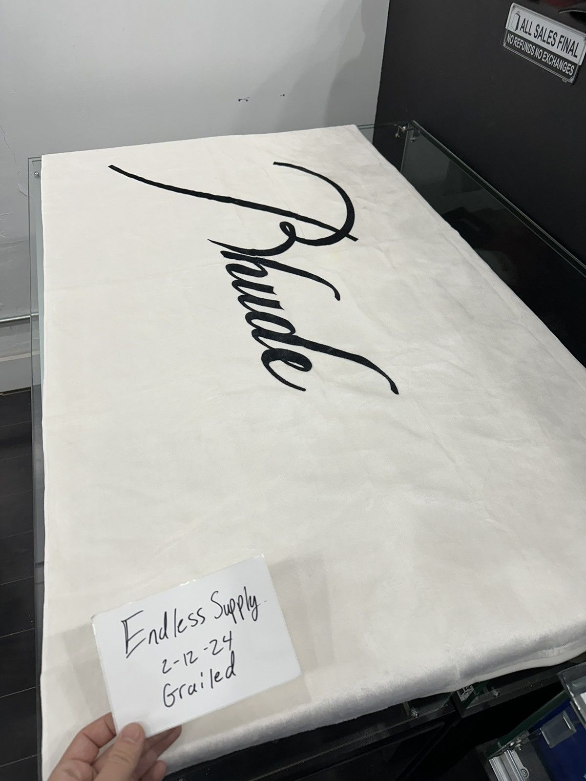 image of Rhude Beach Towel in White, Men's