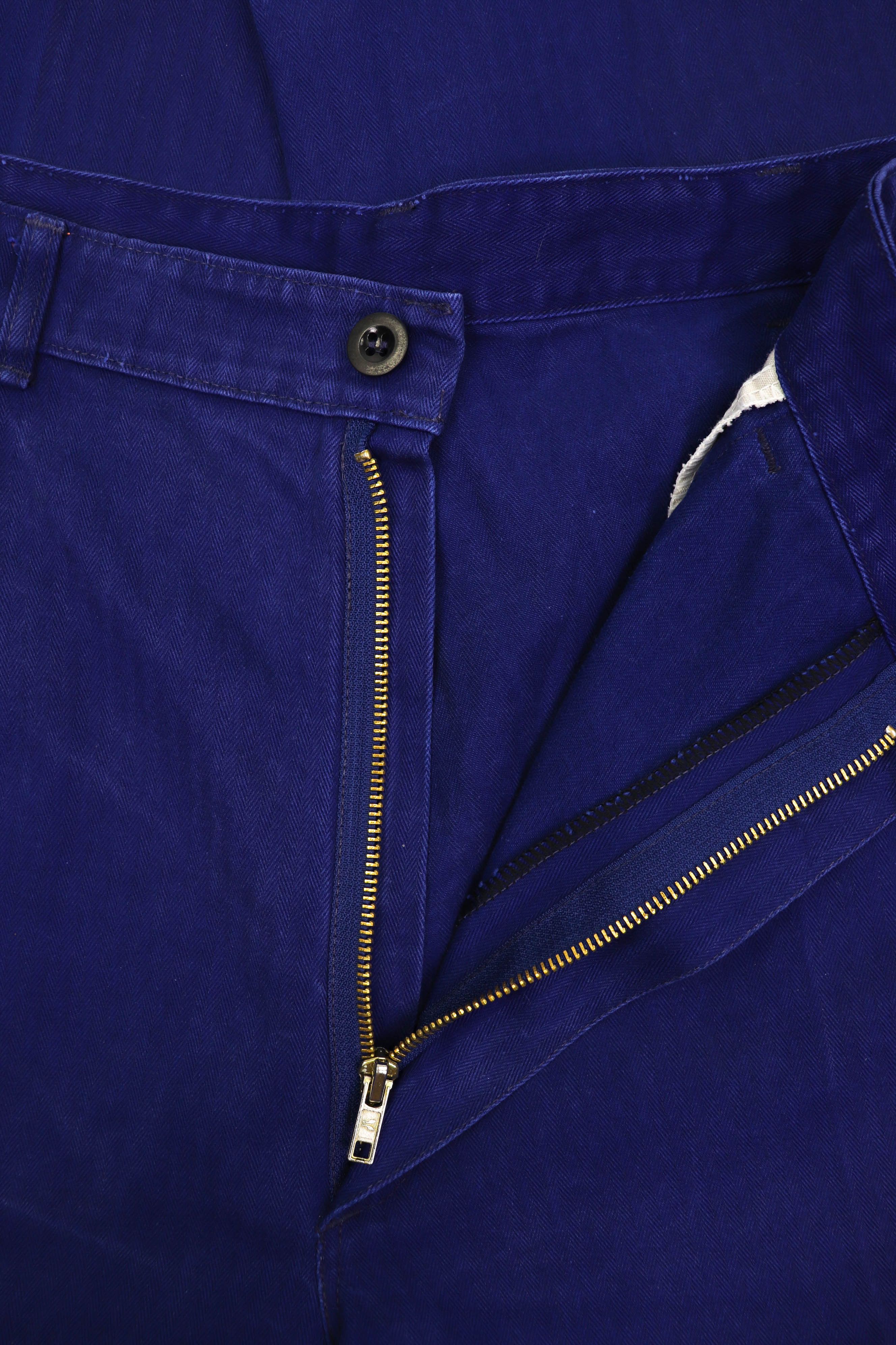 Vintage Vintage French Workers SANFOR Blue Cotton Chore Pants Size US 40 / EU 56 - 11 Thumbnail