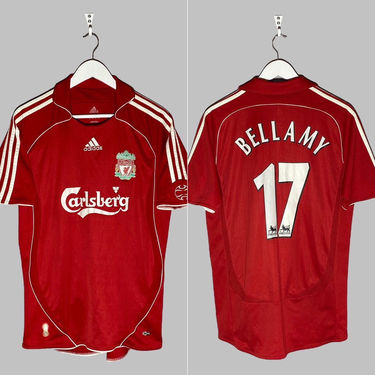 Adidas #17 Bellamy Liverpool FC 2006 Adidas Football Shirt Size US M / EU 48-50 / 2 - 1 Thumbnail