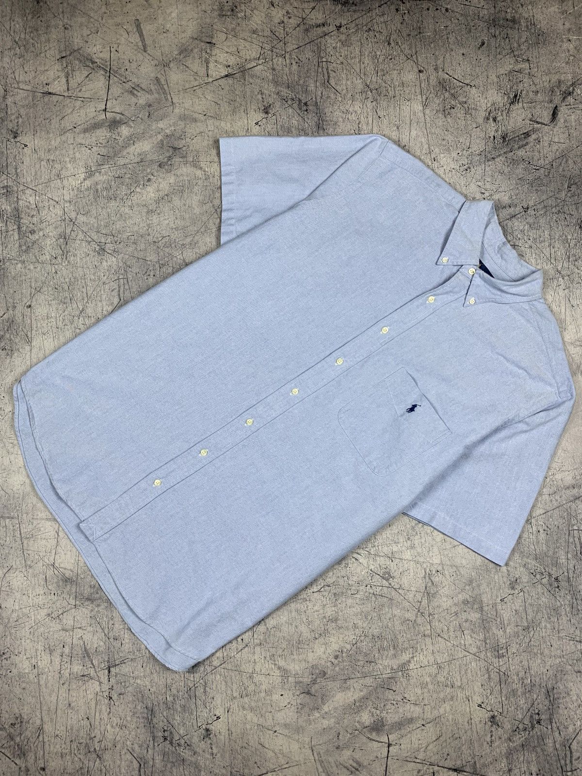 Ralph Lauren Ralph Lauren Oxford Shirt Short Sleeve Buttons Ups Mens XL Size US XL / EU 56 / 4 - 1 Thumbnail