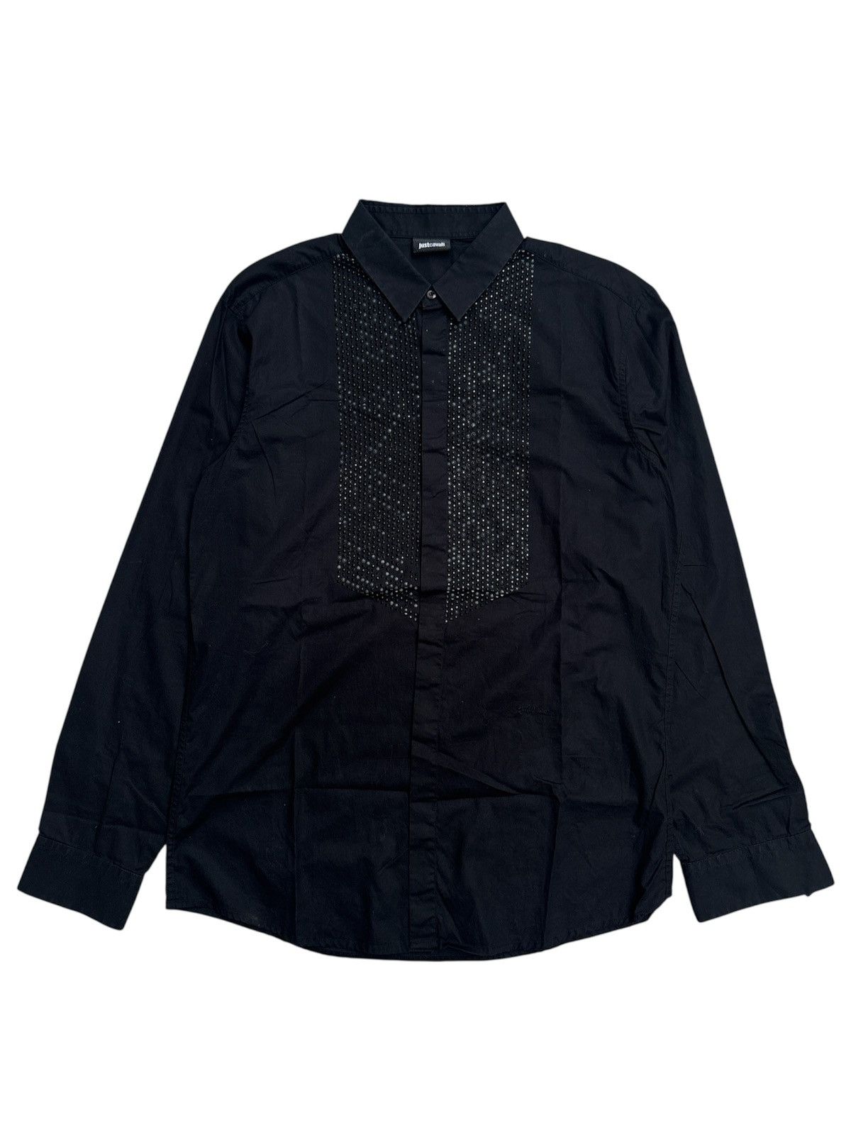 Roberto Cavalli Y2K Embellished Shirt Size US M / EU 48-50 / 2 - 1 Thumbnail