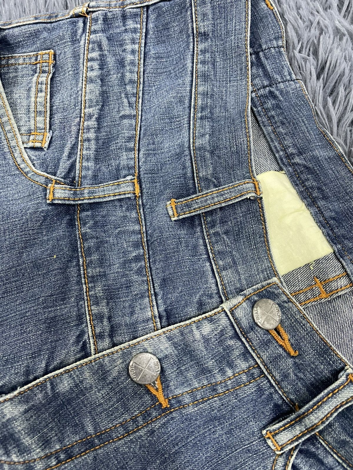 Designer × Final Home × Issey Miyake Vtg Final Home Double Waist Soft Jean Size US 33 - 3 Thumbnail
