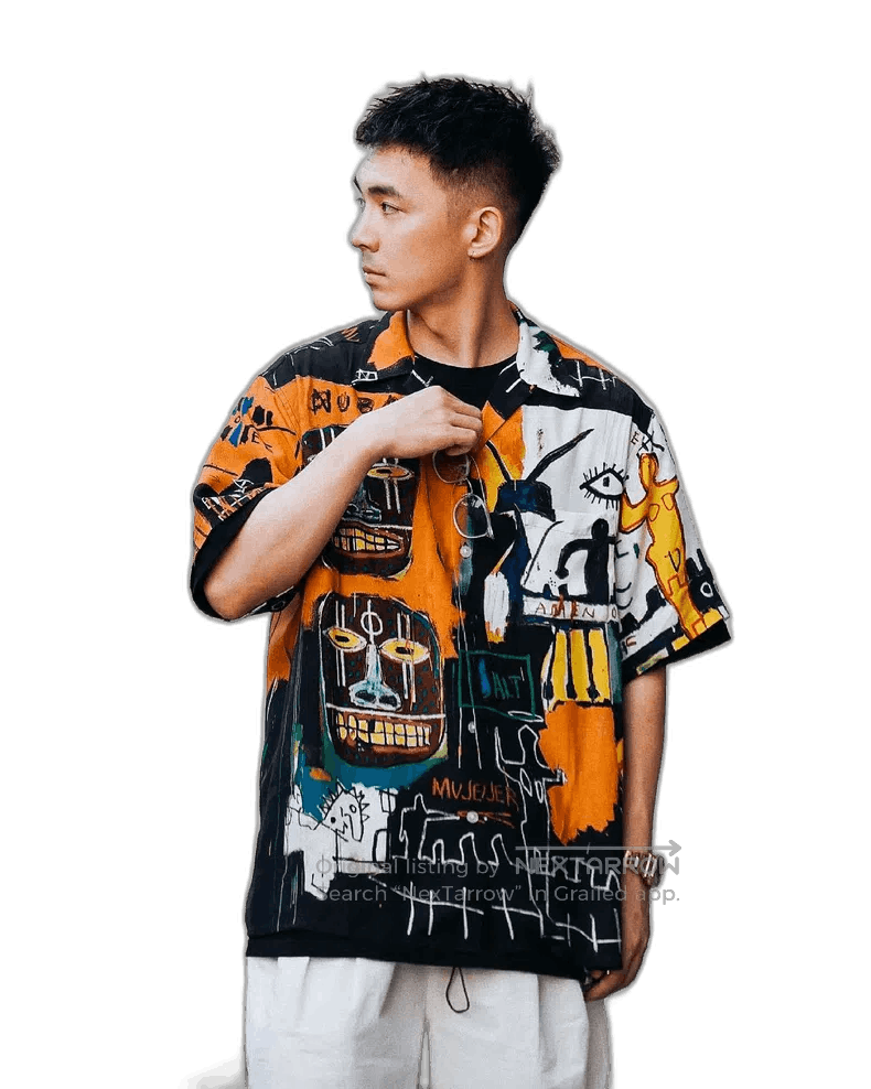 Wacko Maria Wacko Maria x Basquiat Hawaiian Shirt Size US M / EU 48-50 / 2 - 1 Thumbnail
