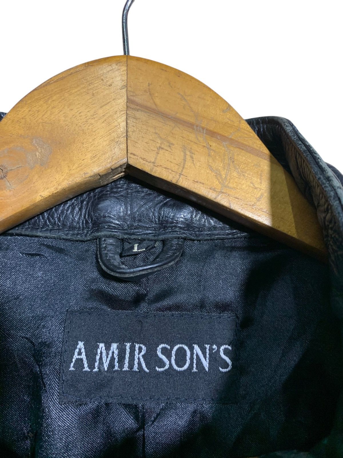 Genuine Leather 🔥BLACK LEATHER BIKERS JACKETS CAFERACER Size US L / EU 52-54 / 3 - 7 Thumbnail