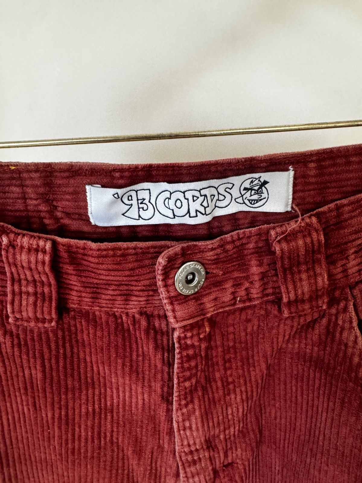 Polar Skate Co. Polar Skate Co. ‘93! Chords 30/32 Red Size US 30 / EU 46 - 2 Thumbnail